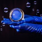 Blue Latex Bubbles