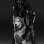 Domina with Husky